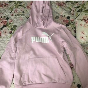 pink puma hoodie